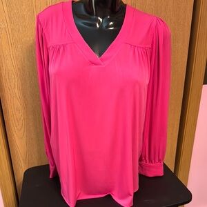 Lane Bryant Pink long sleeve blouse
